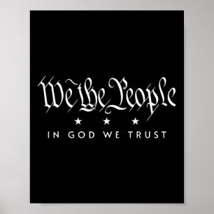Poster Nós As Pessoas Em Deus Nós Confiamos No Patrimônio