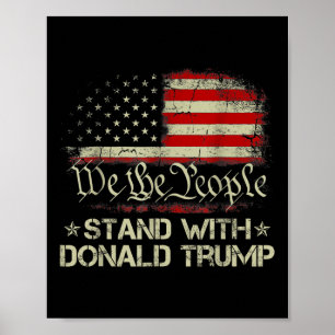 Poster Nós As Pessoas Estamos Com Donald Trump 2024 Ameri