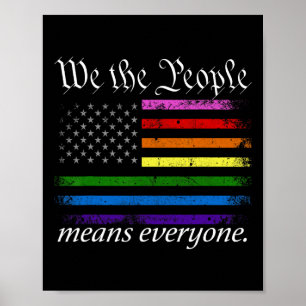 Poster Nós, As Pessoas, Significa Que Todos Usa Igualdade