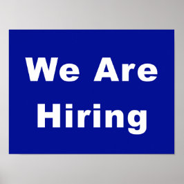 Poster Nós estamos contratando o anúncio da janela comerc