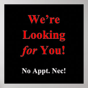 Póster Nós estamos procurando-o resíduo metálico do