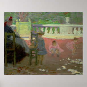 Póster Nos jardins de Luxembourg