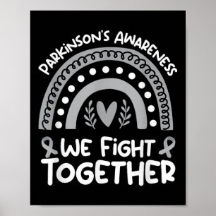 Poster Nós lutamos juntos, Parkinsons, conscientizando -