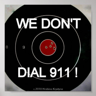 PÓSTER NÓS NÃO FAZEMOS ALVO DE DIALL 911