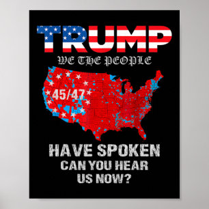 Poster Nós, o Povo, Falamos Camiseta EUA Eleição 2024 Re