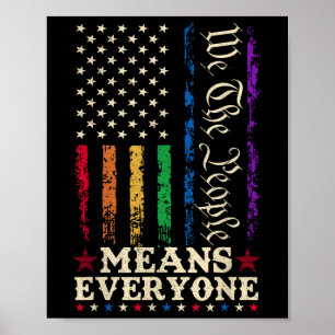 Poster Nós, o Povo, Significa Todos Nós Constituição LGBT