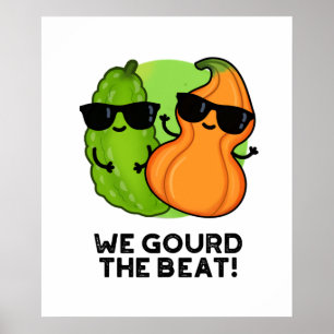Poster Nós Ordenamos O Beat Cute Veggie Pun