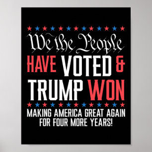 Poster Nós, Pessoas, Votámos E Trump Ganhou Mega Por 4