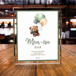 Poster Nós podemos esperar o Chá de fraldas do Urso de Te