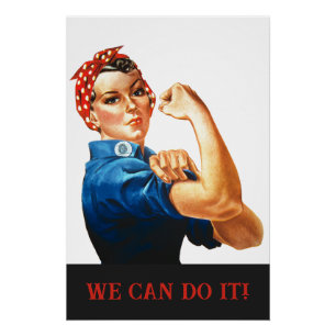 Póster Nós podemos fazer isso Rosie the Riveter Women Pow