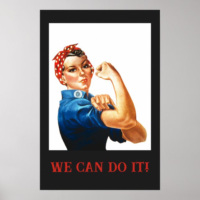 Poster Nós podemos fazer isso Rosie the Riveter Women Pow (Frente)