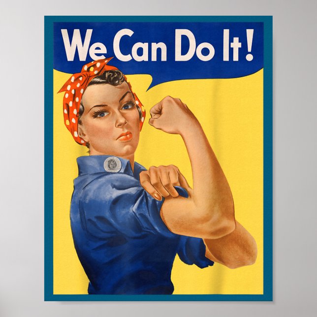 Poster Nós Podemos Isso Rosie Riveter Feminista (Frente)