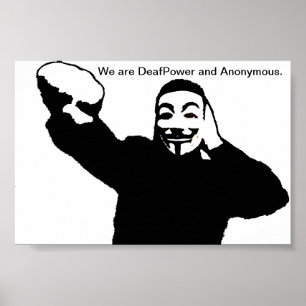 Póster Nós somos DeafPower e anónimos