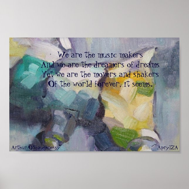 Poster Nós somos os sonhadores dos sonhos (Frente)