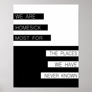 Póster Nós somos saudosos - as citações inspiradas,