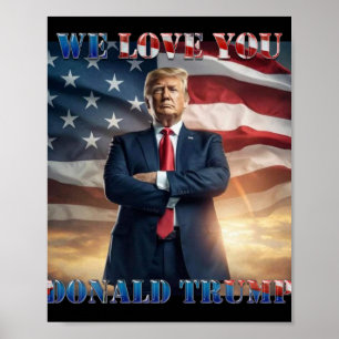 Poster Nós Te Amamos Donald Trump