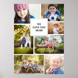 Poster Nós Te Amamos Mamãe 7 Foto Criança Família