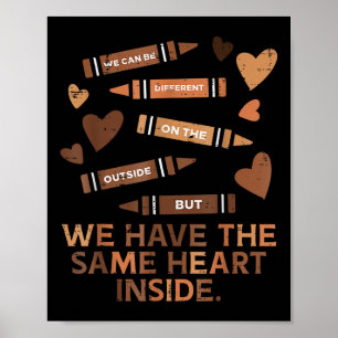 Poster Nós Temos O Mesmo Cardíaco Dentro Negro História H