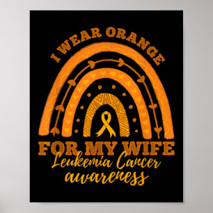 Poster Nós Usamos Laranja Para a Minha Esposa Conscientiz