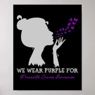 Poster Nós Vestimos Roxo Para A Consciência Do Câncer de 