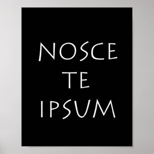 Poster Nosce te ipsum
