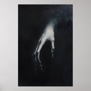 Poster Nosferatu Drácula Mão Apreensiva nas Trevas, Gótic