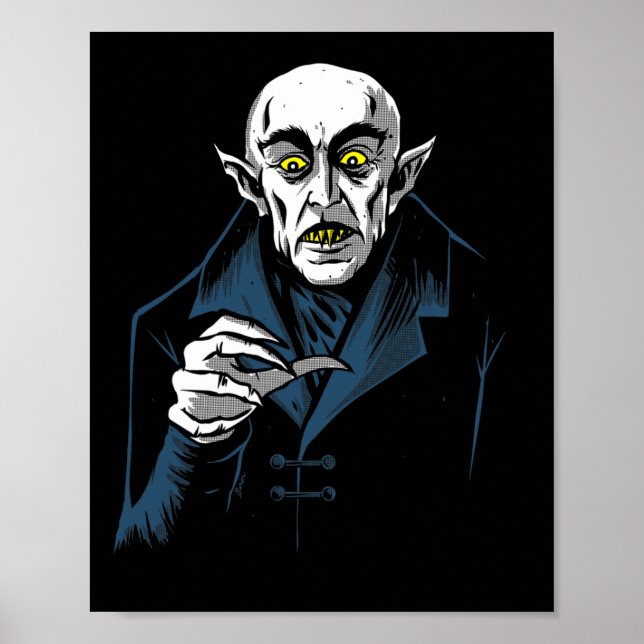 Poster Nosferatu Halloween Vampire Horror Dracula (Frente)