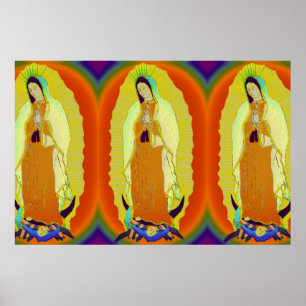 Póster nossa dama de guadalupe