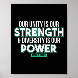 Poster Nossa Diversidade Forte É Nosso Poder Kamala Harr