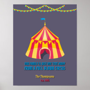 Poster Nossa família fica a uma tenda de distância engraç