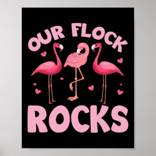 Poster Nossa Família Flock Rocks Flamingo Matando Verão