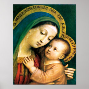 PÓSTER NOSSA IMAGEM DA SENHORA BOM CONSELHO DEVOCIONAL