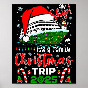 Poster Nossa Que Barco É Uma Viagem de Cruzeiro de Natal 