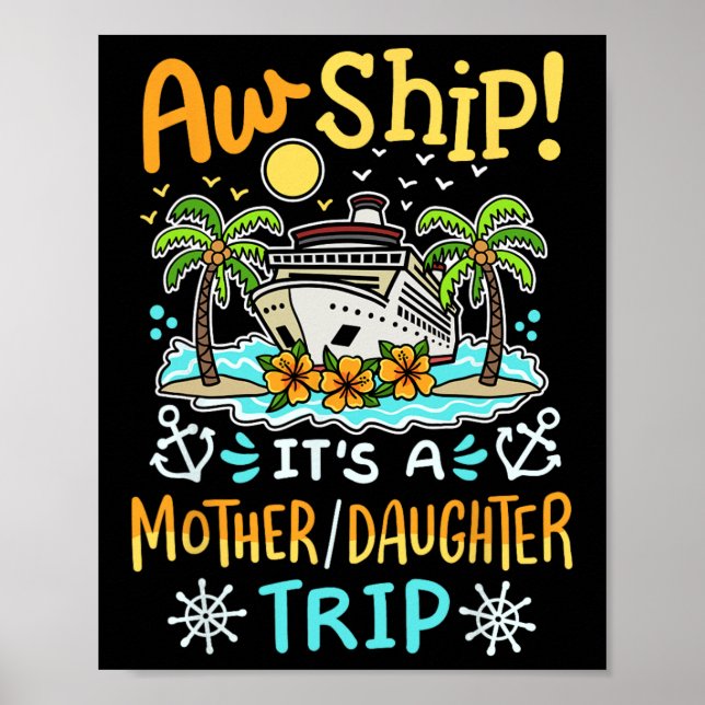 Poster Nossa Que Viagem de Cruzeiro de Mãe e Filha (Frente)