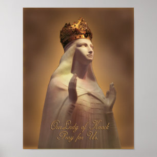 POSTER NOSSA SENHORA BATIDA PRAY PARA E.U.