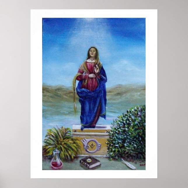 Poster NOSSA SENHORA DA LUZ Madona da Conceição Imaculada (Frente)