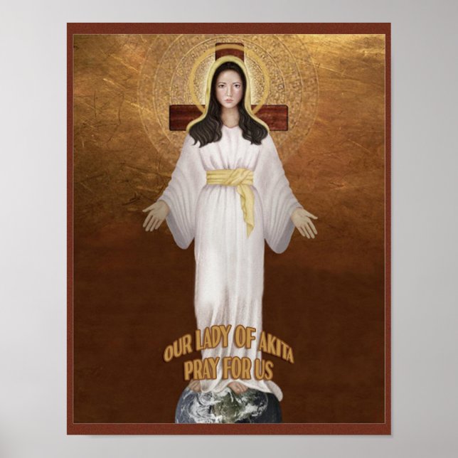 Poster Nossa Senhora de Akita (Frente)