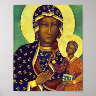 Poster Nossa Senhora de Częstochowa Ícone da Madona Negra