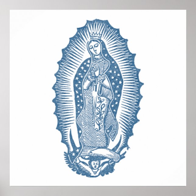 Póster Nossa Senhora de Guadalupe (Frente)