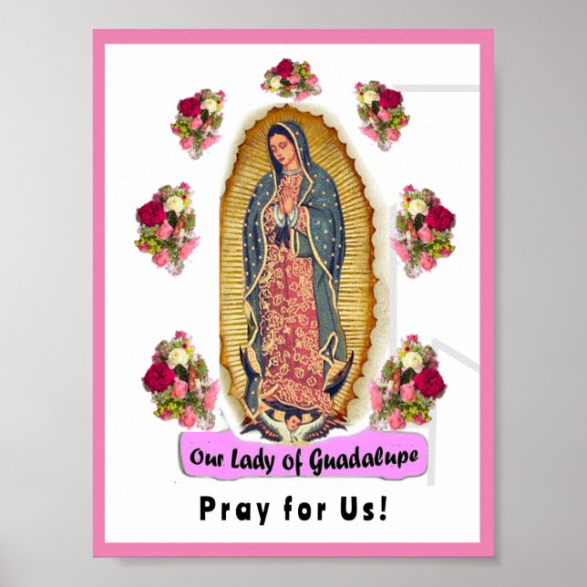 Poster Nossa Senhora de Guadalupe (Frente)
