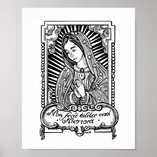 Póster Nossa Senhora de Guadalupe (II) (Frente)