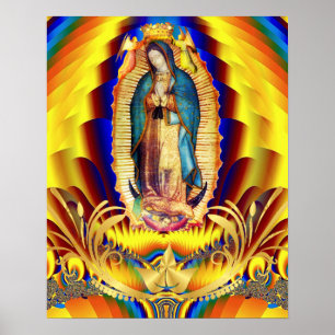 Póster Nossa Senhora de Guadalupe, México, Virgem Maria