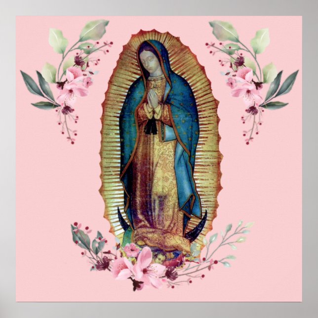 Poster Nossa Senhora de Guadalupe, Nuestra Señora de Guad (Frente)