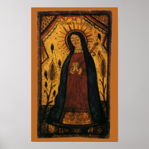 Póster Nossa Senhora de Guadalupe por Pedro Antonio Fresq