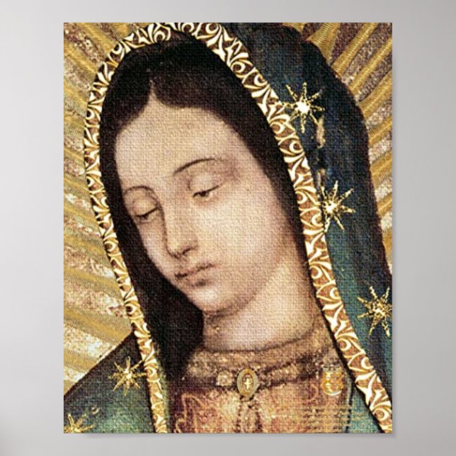 Poster Nossa Senhora de Guadalupe Retrato (Frente)