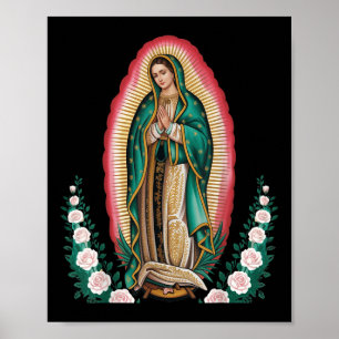 Poster Nossa Senhora De Guadalupe Sant Mary Parte de Trás