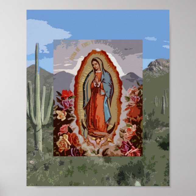 Poster Nossa Senhora de Guadalupe Sonoran (Frente)