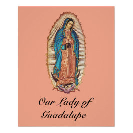 Póster Nossa Senhora de Guadalupe Tilma Milagrosa Arte Fi