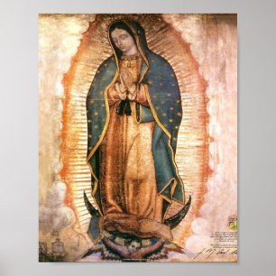 Poster Nossa Senhora de Guadalupe Vintage