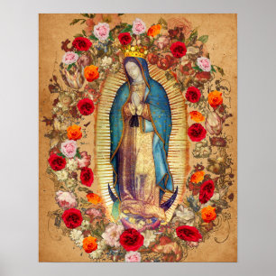 Poster Nossa Senhora de Guadalupe Virgem Maria Católica 